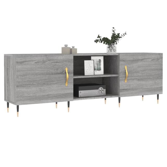 Berkfield Home TV Cabinet Grey Sonoma 150x30x50 cm Engineered Wood - Size: 150 x 30 x 50 cm - image 1