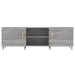 Berkfield Home TV Cabinet Grey Sonoma 150x30x50 cm Engineered Wood - Size: 150 x 30 x 50 cm - thumbnail 5
