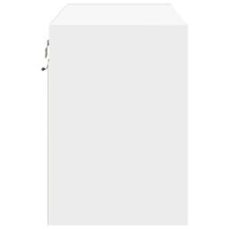 Berkfield Home TV Wall Cabinet with LED Lights White 80x31x45 cm - Size: 80 x 31 x 45 cm - thumbnail 7