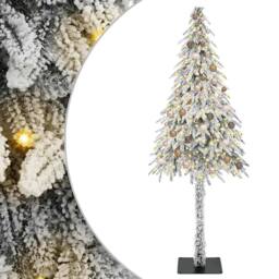 Berkfield Home Christmas Tree with 300 LEDs White 210 cm PE & Steel - thumbnail 2