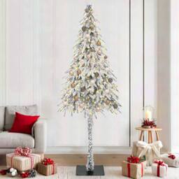 Berkfield Home Christmas Tree with 300 LEDs White 210 cm PE & Steel