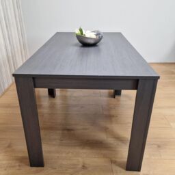 KOSY KOALA Dining Table Dark Grey Wood Kitchen Place for 4 Seats, Dining Table Only (Dark Grey H 75 x L 117 x W 77 cm) - thumbnail 3