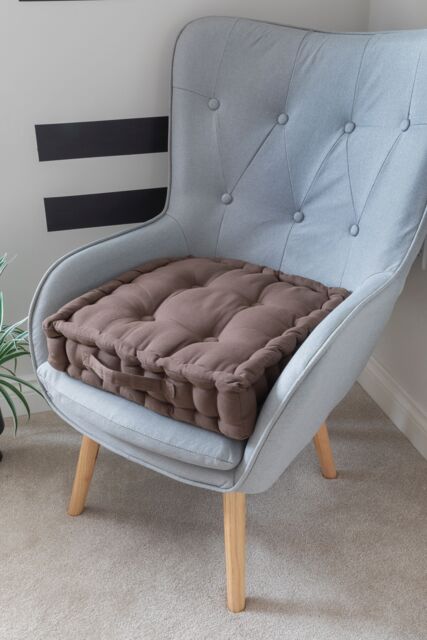 Snug City Chunky Booster Cushion in Chocolate - Size: 45 cm x 45 cm - image 1