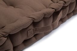 Snug City Chunky Booster Cushion in Chocolate - Size: 45 cm x 45 cm - thumbnail 3