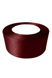 Neel Blue Double Sided Satin Polyester Ribbon Roll, 40mm x 25 Metres in Burgundy - thumbnail 4