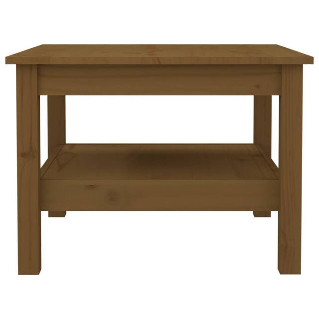 Berkfield Home Beautiful Coffee Table Honey Brown 55x55x40 cm Solid Wood Pine - Size: 55 x 55 x 40 cm - image 1