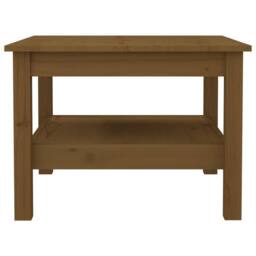 Berkfield Home Beautiful Coffee Table Honey Brown 55x55x40 cm Solid Wood Pine - Size: 55 x 55 x 40 cm - thumbnail 1