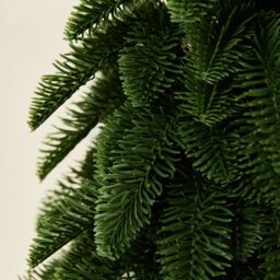 Obasyhig Flocking Rime Desktop Ornaments Simulated Christmas Tree with 3 Styles in Green - thumbnail 3