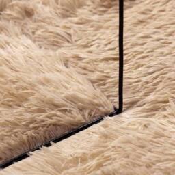 Berkfield Home Shaggy Rug High Pile NAVARRA Beige 160x160 cm Polyester - Size: Medium - thumbnail 7