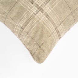 OHS 4 Pack Woven Check Cushion Covers Printed Soft in Light Green - Size: 45 cm x 45 cm - thumbnail 4