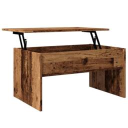 Berkfield Home Coffee Table Old Wood 80x50.5x41.5 cm Engineered Wood in Brown - thumbnail 8