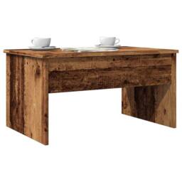 Berkfield Home Coffee Table Old Wood 80x50.5x41.5 cm Engineered Wood in Brown - thumbnail 2