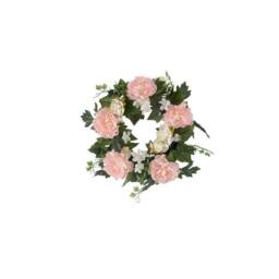 Smart Garden Products Artificial Hanging Door Wreath Peony Ivy Decor