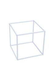 Living and Home Metal Flower Stand Rack for Wedding Decor in White - thumbnail 4