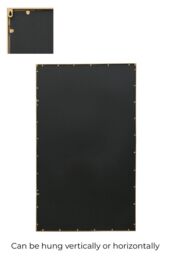 "MirrorOutlet Gold Modern Wall & Leaner Garden Mirror 79""x 47"" 200x120cm - Size: 1 Pack" - thumbnail 5