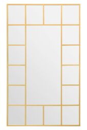 "MirrorOutlet Gold Modern Wall & Leaner Garden Mirror 79""x 47"" 200x120cm - Size: 1 Pack" - thumbnail 3