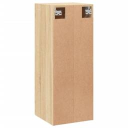 Berkfield Home Wall Mounted Cabinet Sonoma Oak 34.5x34x90 cm Engineered Wood in Light Oak - thumbnail 9