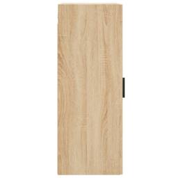 Berkfield Home Wall Mounted Cabinet Sonoma Oak 34.5x34x90 cm Engineered Wood in Light Oak - thumbnail 8