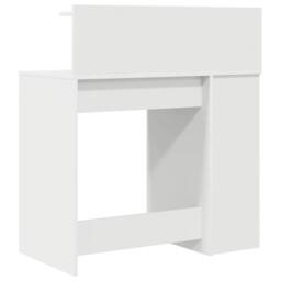 Berkfield Home White Desk with Storage White 90x48x101.5 cm Engineered Wood - thumbnail 7