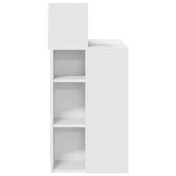 Berkfield Home White Desk with Storage White 90x48x101.5 cm Engineered Wood - thumbnail 6