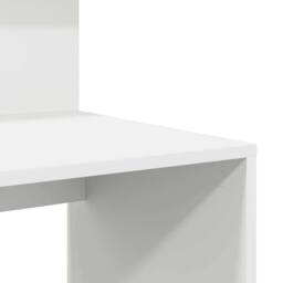 Berkfield Home White Desk with Storage White 90x48x101.5 cm Engineered Wood - thumbnail 8