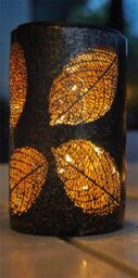 Luxform Solar LED Leaf Table Lantern in Copper - thumbnail 4