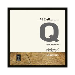 nielsen Quadrum 40 x 40cm Wooden Picture Frame With Protective Glass Front in Black - Size: 40 x 40 cm