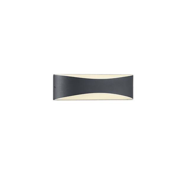 Netlighting Konda Modern Outdoor Flush Wall Lamp Anthracite 3000K IP65 UK Stock in Black - image 1