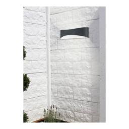 Netlighting Konda Modern Outdoor Flush Wall Lamp Anthracite 3000K IP65 UK Stock in Black - thumbnail 3