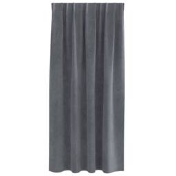 Berkfield Home Blackout Curtains with Top Tape 2 pcs Super Light Grey Velvet - thumbnail 5