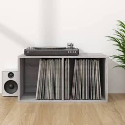 Berkfield Home Vinyl Storage Box Grey Sonoma 71x34x36 cm Engineered Wood - Size: 71 x 34 x 36 cm - thumbnail 1