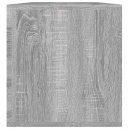 Berkfield Home Vinyl Storage Box Grey Sonoma 71x34x36 cm Engineered Wood - Size: 71 x 34 x 36 cm - thumbnail 4