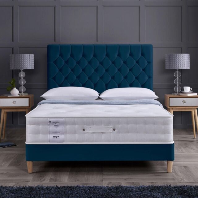 Rest Relax Sicily 1000 Pocket Sprung Tufted Mattress in White - Size: King - image 1