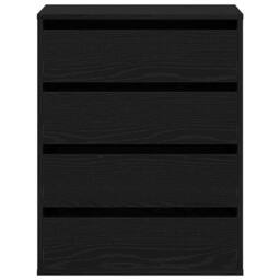 Berkfield Home Traditional Chest of Drawers Black Oak 60x41x76 cm Engineered Wood - Size: 60 x 41 x 76 cm - thumbnail 7