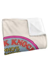 Steven Rhodes Knock Knock Who'S There Silky Super Soft Throw Blanket - Size: Large - thumbnail 4