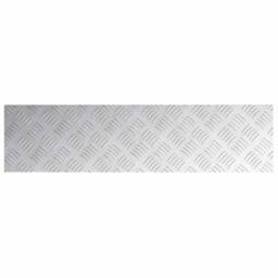 Berkfield Home Aluminium Checker Plates 2 pcs Anti-Slip 80x20 cm in Silver - Size: Medium - thumbnail 5