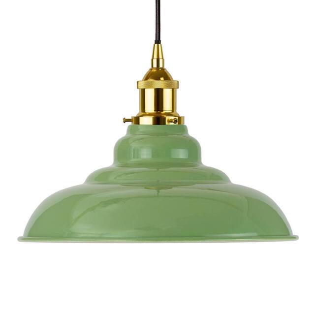 SE Home Mint Green St Edmund's Pendant Light - Gold - Black Round - image 1