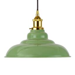 SE Home Mint Green St Edmund's Pendant Light - Gold - Black Round