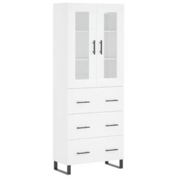 Berkfield Home Highboard White 69.5x34x180 cm Engineered Wood - thumbnail 2