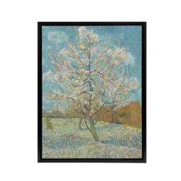 "Artery8 Van Gogh The Peach Tree Framed Canvas Wall Art Print in Blue - Size: W12"" x H16""" - thumbnail 1