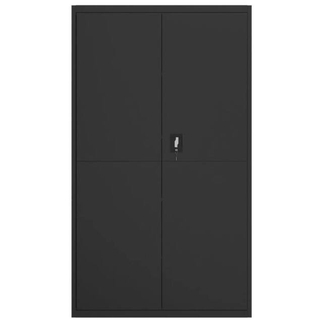 Berkfield Home Durable File Cabinet Black 105x40x180 cm Steel - Size: 105 x 40 x 180 cm - image 1