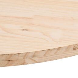 Berkfield Home Table Top 60x30x2.5 cm Solid Wood Pine Oval in Brown - thumbnail 5
