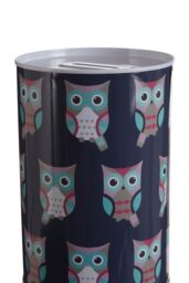 Orsina Happy Owls Large Money Tin in Blue - thumbnail 4