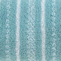 Allure Bath Fashions Patterned Striped Towels - Duckegg in Duck Egg Blue - Size: Bath Sheet - thumbnail 3