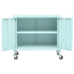 Berkfield Home Storage Cabinet Mint 60x35x56 cm Steel - Size: 60 x 35 x 56 cm - thumbnail 6