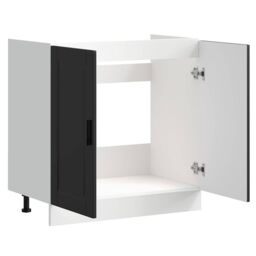 "Berkfield Home Sink Base Cabinet¬†""Porto"" Black 80x46x81.5 cm¬†Engineered Wood - Size: 80x46x81.5 cm" - thumbnail 5