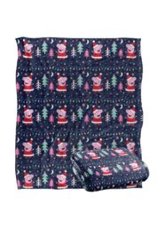 Hasbro Peppa Pig Santa Peppa Pattern Silky Touch Blanket 152x127cm in White - Size: 152x127 cm - thumbnail 2