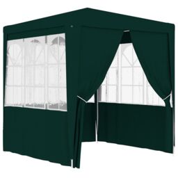 Berkfield Home Professional Party Tent with Side Walls 2x2 m Green 90 g/m? - thumbnail 2