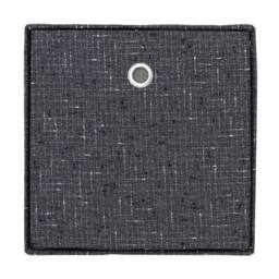 EONLION Foldable Square Fabric Storage Box in Grey - Size: 500mm - thumbnail 4