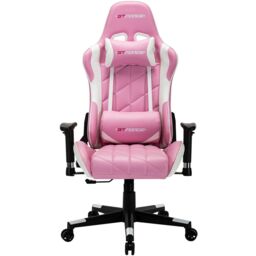 GTForce Pro GT Reclining Sports Racing Office Desk Faux Leather Gaming Chair in Pink - thumbnail 2